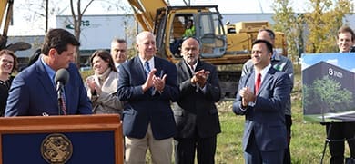 8 Dona Street Groundbreaking ceremony